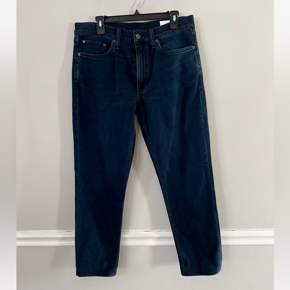 RAG & BONE Slim Fit Dark Indigo Authentic Stretch Jean Size:33 W